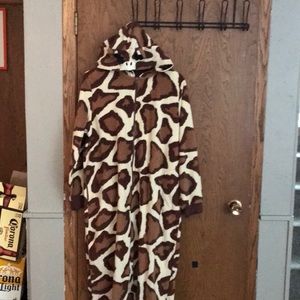 Giraffe adult onesie